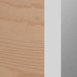 slatted ash - light wood/chrome