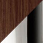 walnut top / chrome base