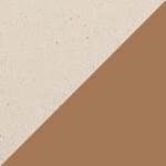 ceramic - pumice top / matte rust base