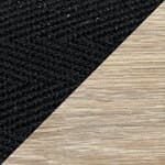 black cotton webbing / soaped oak