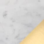 carrara marble / brass
