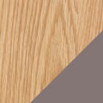 71" width - natural oak shelves / mud supports