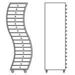 "side 1" chest of drawers