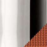 matte chrome body / burnt orange webbing