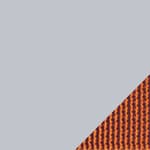 matte light grey body / burnt orange webbing