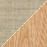oak - untreated / linen cushion