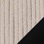 natural halyard / black powder-coated steel