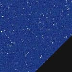 high - mixed top blue with aluminum fragments / black base