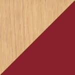 natural oak / japanese red