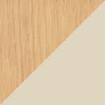 natural oak / prouvé blanc colombe - ecru