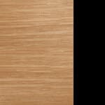 oak shelves / black uprights