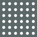 perforated - mid gray