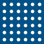 perforated - gentian blue