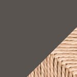 beech, soft slate / natural papercord seat (NCS S7005-Y20R)