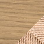 oak, lacquer / natural papercord seat