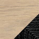 oak, white oil / black papercord seat