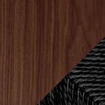 walnut, oil / black papercord seat