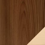 walnut veneer / white base (4620)