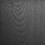 96" length - blackened ash