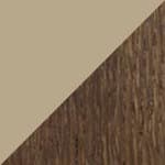 sand top / dark oiled oak base