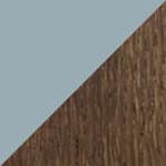 light blue top / dark oiled oak base