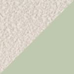 green frame - bouclé riccio white seat