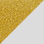white frame - bouclé riccio yellow seat