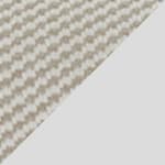 white frame - outdoor twill white/beige seat