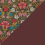 moon flower - burgundy / lacquer