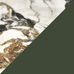 smphonie marble effect ceramic top / green base