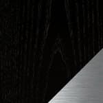 black ash - stainless steel base