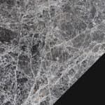 grey emperador marble / black base