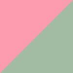 pastel pink / mint green