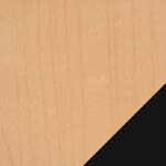 counter height / maple 837 base / matte black footrest