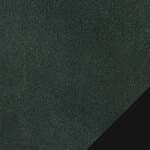 navy green leather - blackened steel base