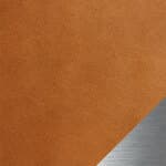 butterscotch leather - stainless steel base