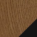 symmetric fin base - black / oak platform - 870