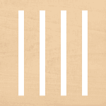 153A - 44.25" length / slatted top, natural birch