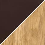 dark brown saddle / oak, oil