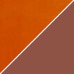 velvet terracotta cushion / terracotta steel rod shell