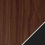 walnut - clear lacquered top & legs / black trumpet