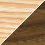 ash back & legs / walnut seat - danish oiled
