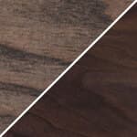 ash back & legs / walnut seat - black oiled