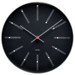 large - black clock face