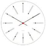 large - white clock face