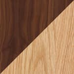 oak frame / walnut armrest & backrest - lacquered