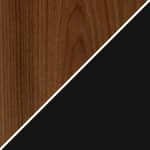 fixed height - walnut top / black base (KS12-WAL001-DRBL)