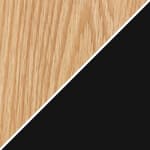 adjustable height - oak top / black base (KS11-OAK001-DRBL)