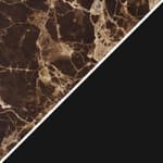 emperador marble top / black steel base