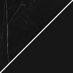 nero marquina marble top / black steel base